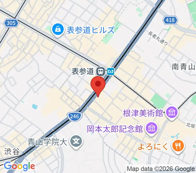 表参道スパイラルホールの地図