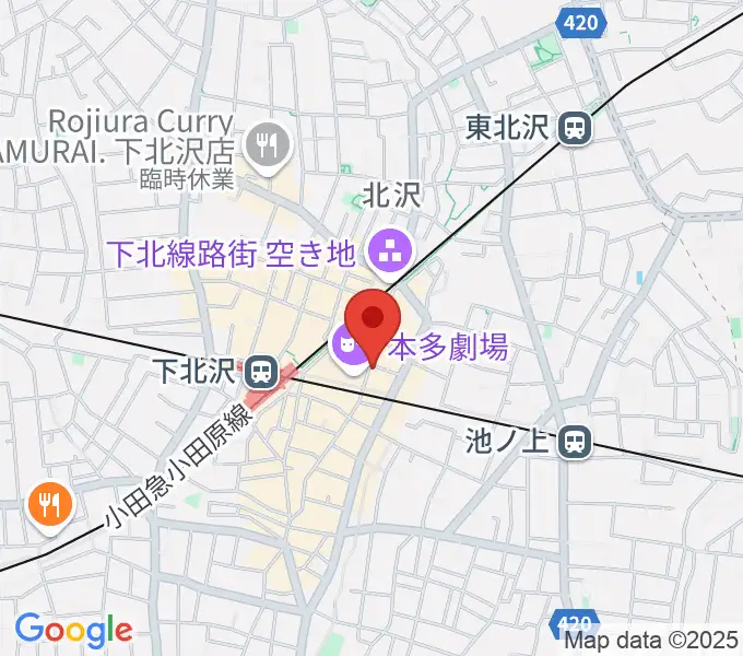 劇・小劇場の地図