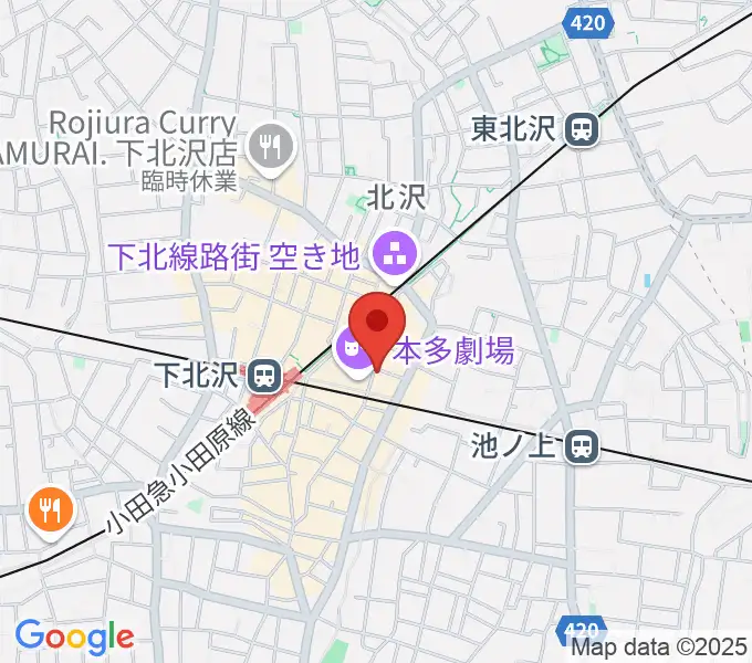 劇・小劇場の地図