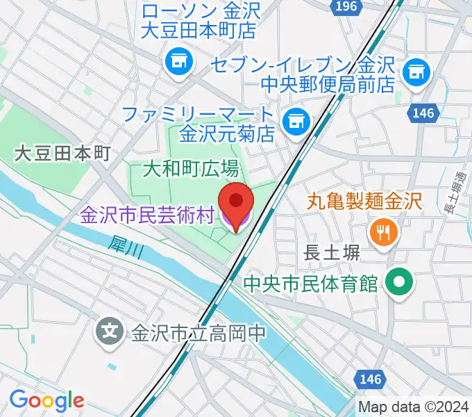 金沢市民芸術村の地図