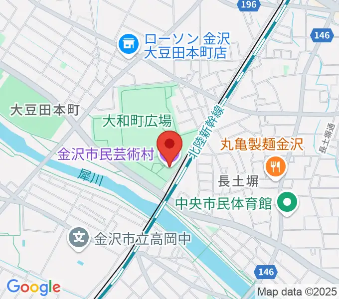 金沢市民芸術村の地図