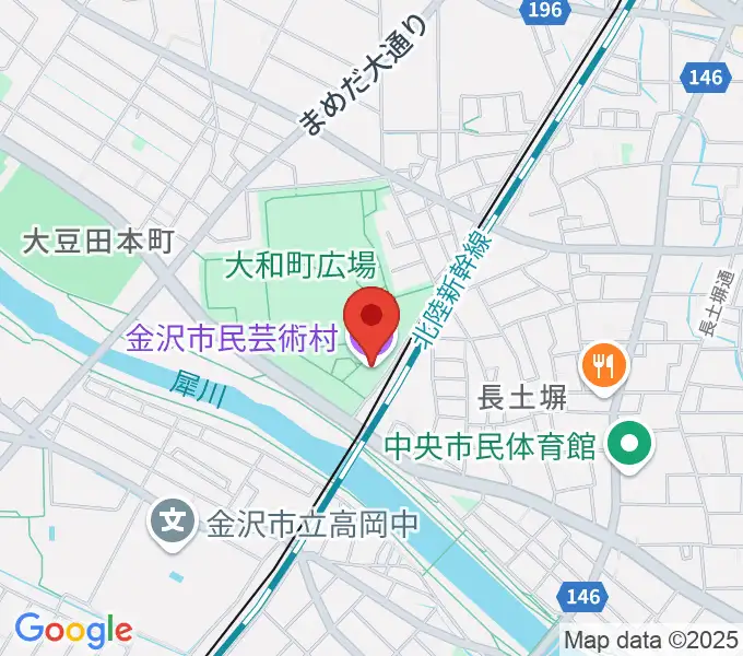 金沢市民芸術村の地図