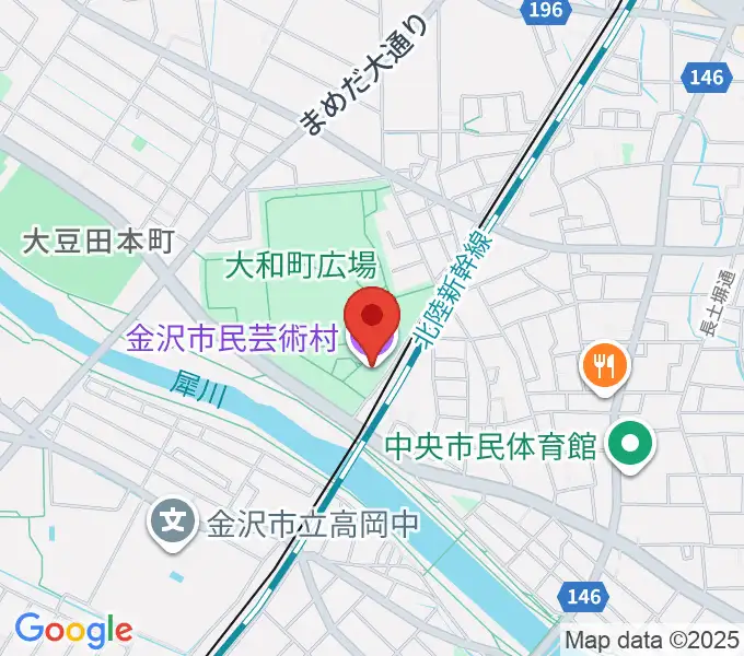 金沢市民芸術村の地図