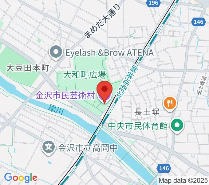 金沢市民芸術村の地図