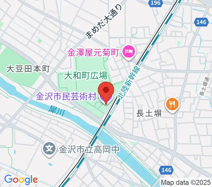 金沢市民芸術村の地図