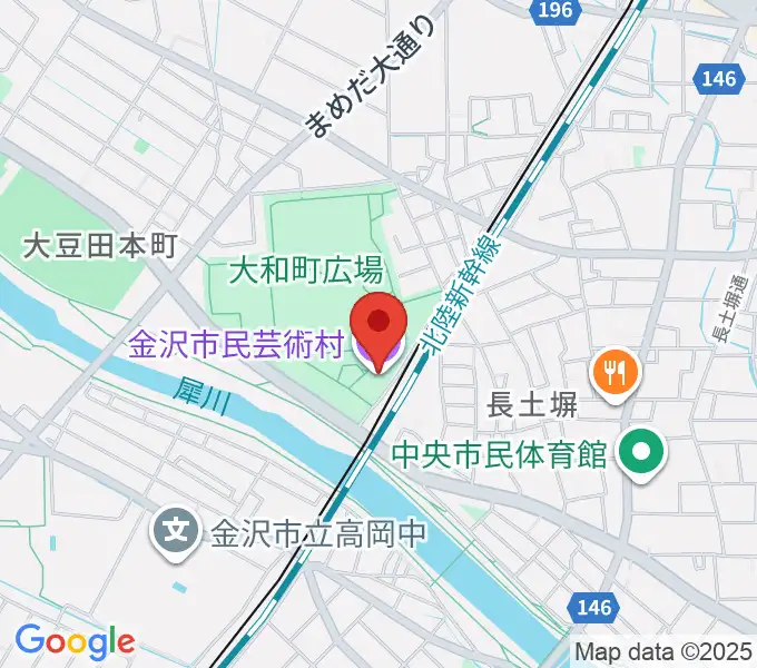 金沢市民芸術村の地図