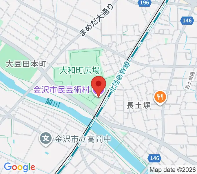 金沢市民芸術村の地図