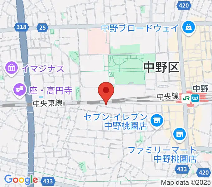 テルプシコールの地図