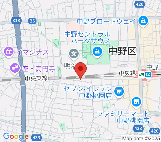 テルプシコールの地図