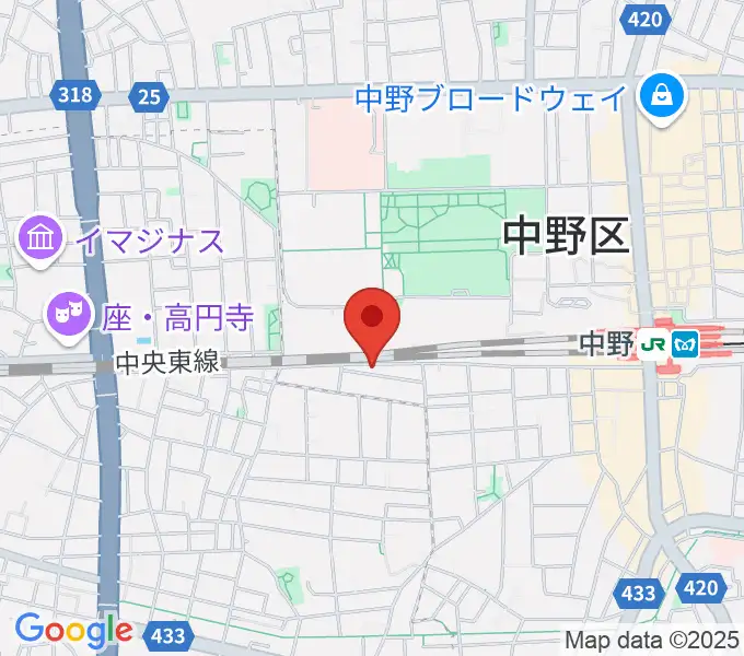 テルプシコールの地図