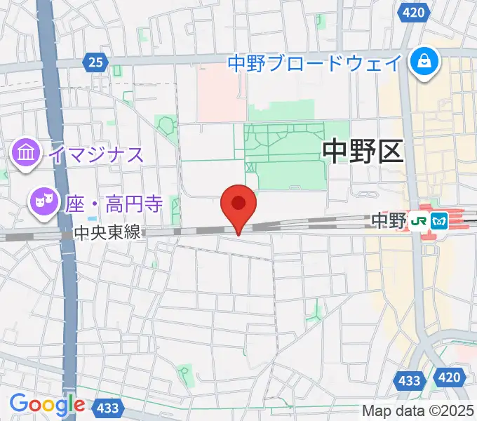 テルプシコールの地図