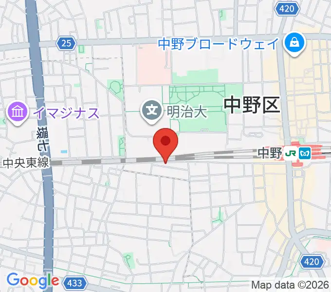テルプシコールの地図