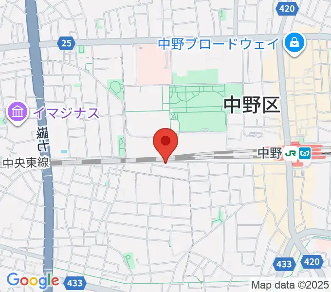 テルプシコールの地図