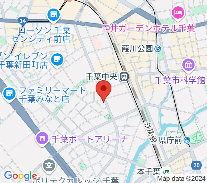 千葉エイトビートの地図