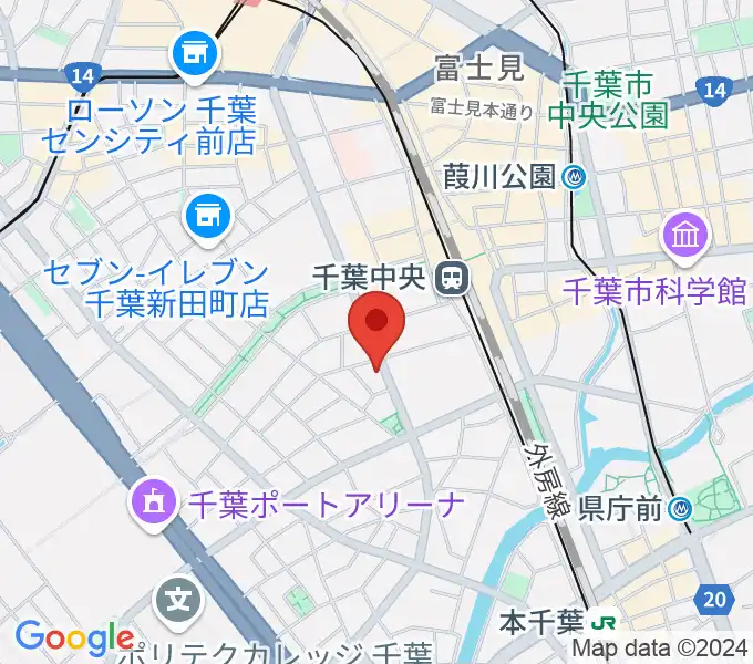 千葉エイトビートの地図