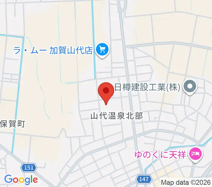 加賀市文化会館の地図