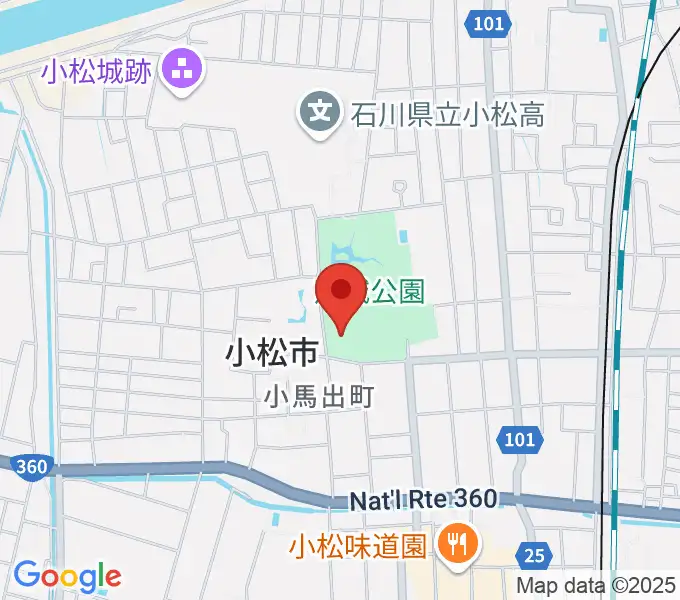 小松市公会堂の地図