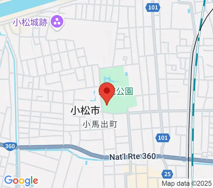 小松市公会堂の地図
