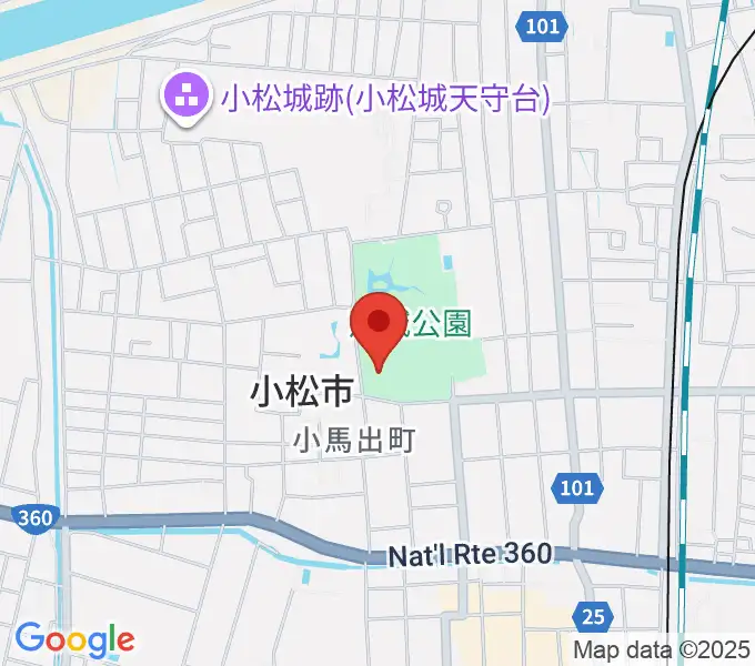 小松市公会堂の地図