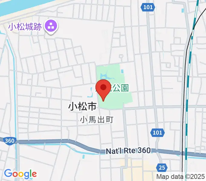 小松市公会堂の地図