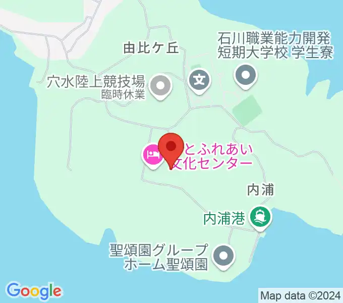 のとふれあい文化センターの地図