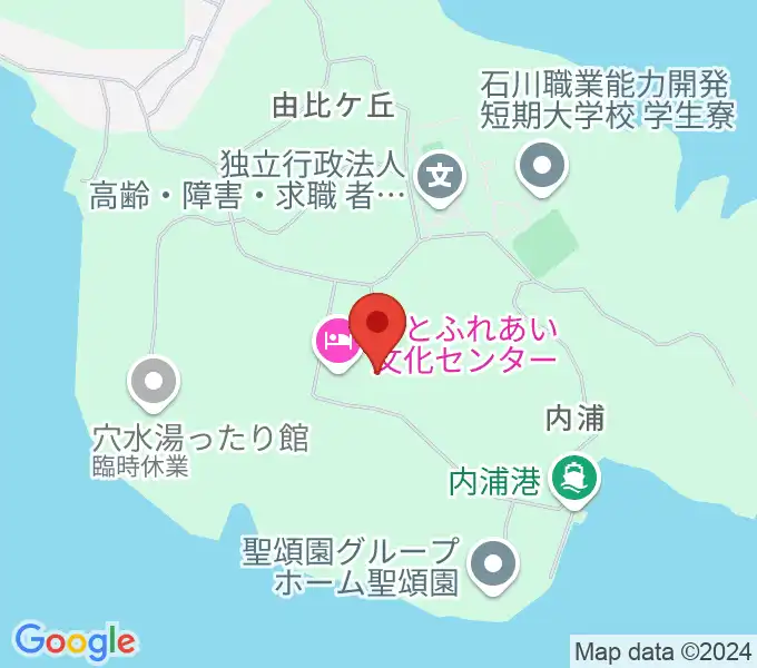 のとふれあい文化センターの地図