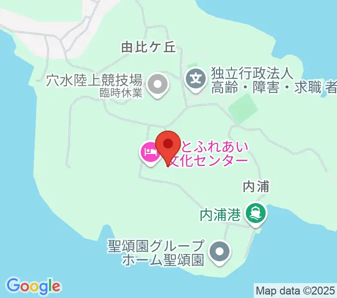 のとふれあい文化センターの地図