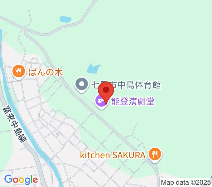 能登演劇堂の地図