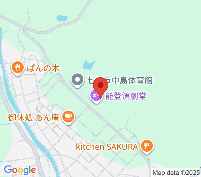 能登演劇堂の地図