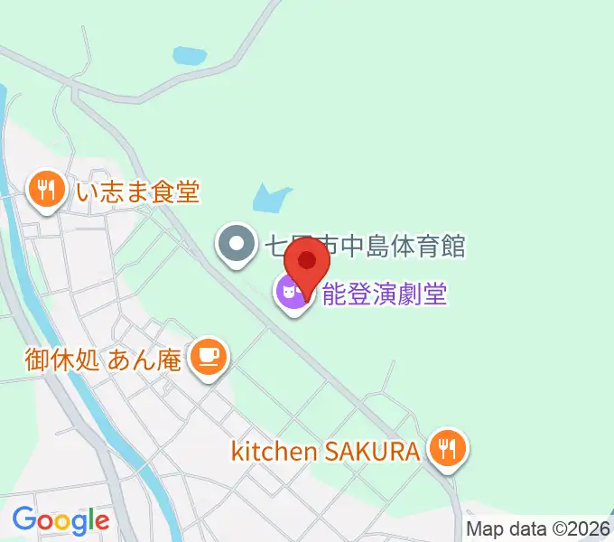 能登演劇堂の地図