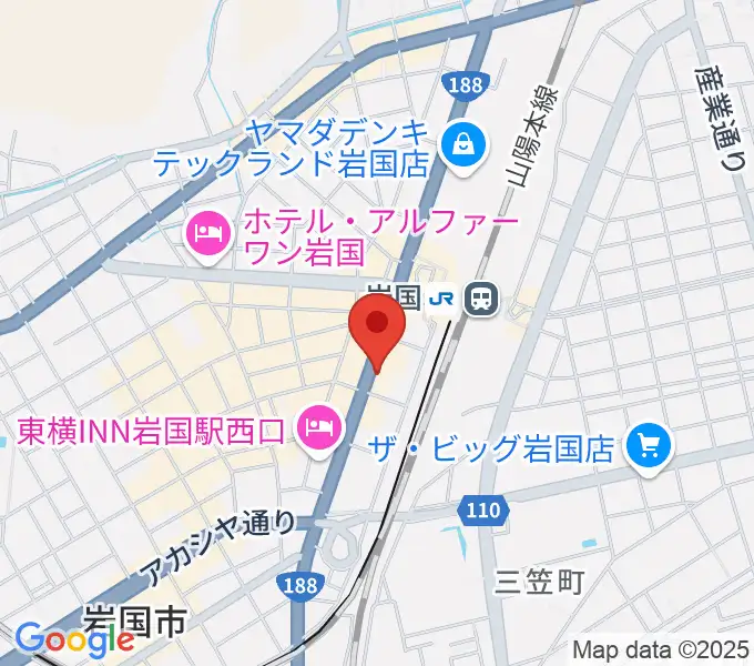 岩国ロックカントリーの地図