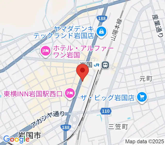 岩国ロックカントリーの地図