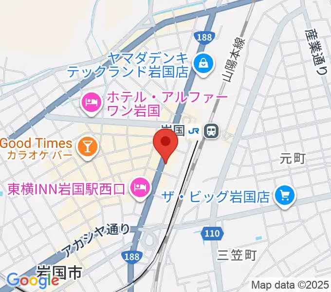 岩国ロックカントリーの地図