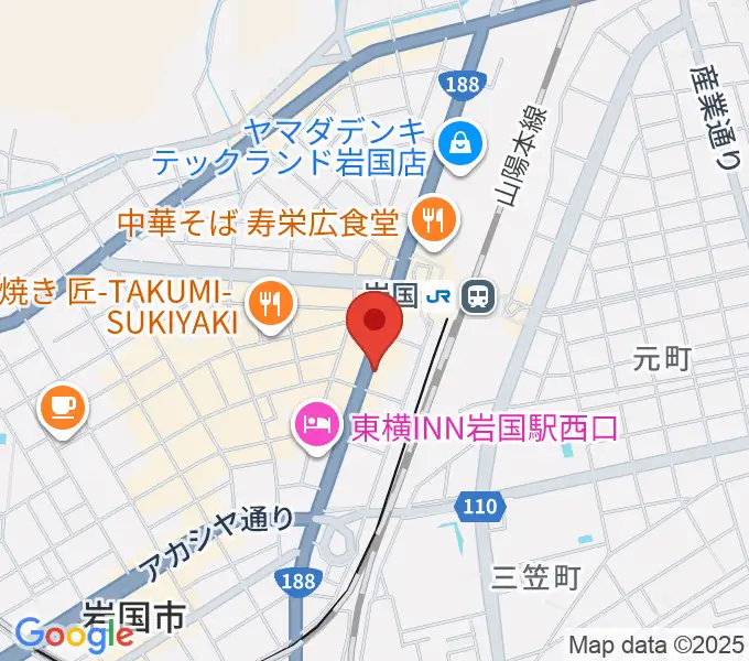 岩国ロックカントリーの地図