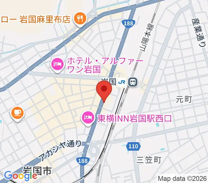 岩国ロックカントリーの地図