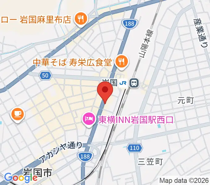 岩国ロックカントリーの地図