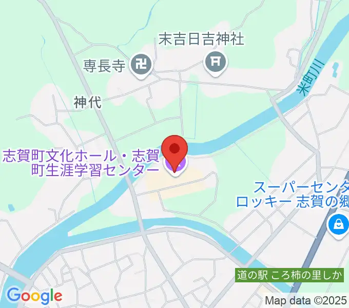 志賀町文化ホール・生涯学習センターの地図