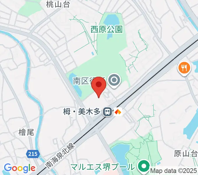 堺市立栂文化会館の地図