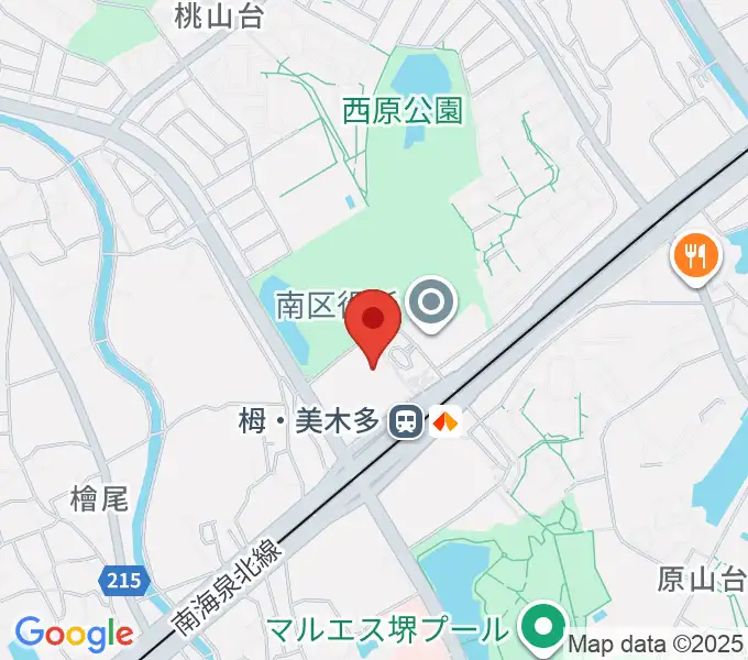 堺市立栂文化会館の地図