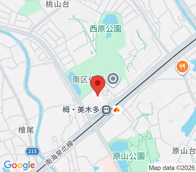 堺市立栂文化会館の地図