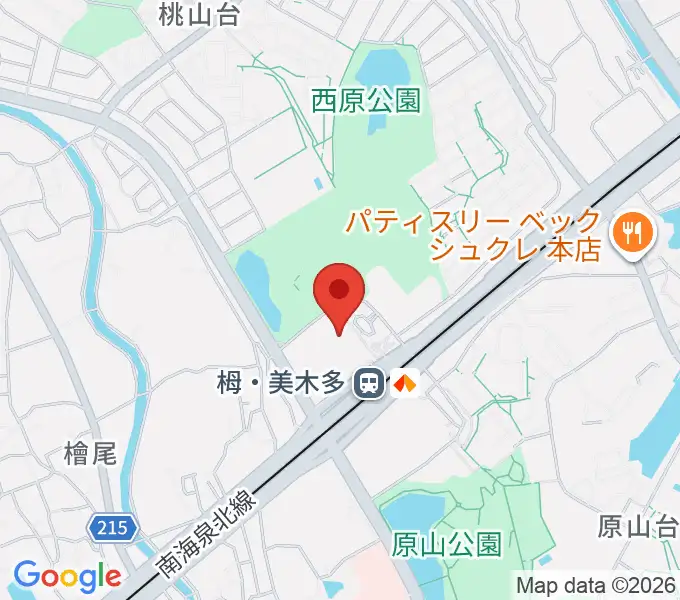 堺市立栂文化会館の地図
