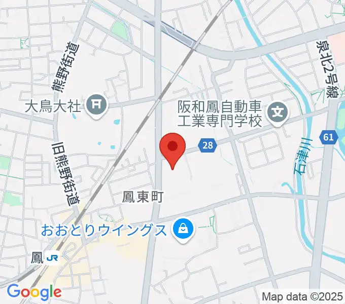 堺市西文化会館ウェスティの地図