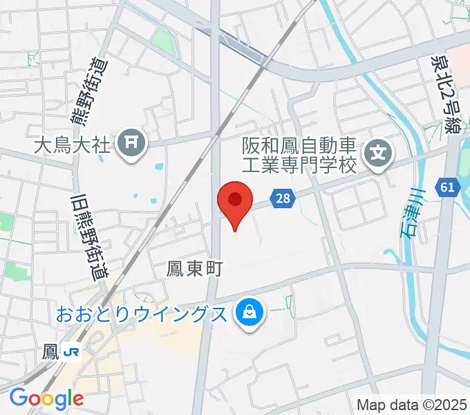 堺市西文化会館ウェスティの地図