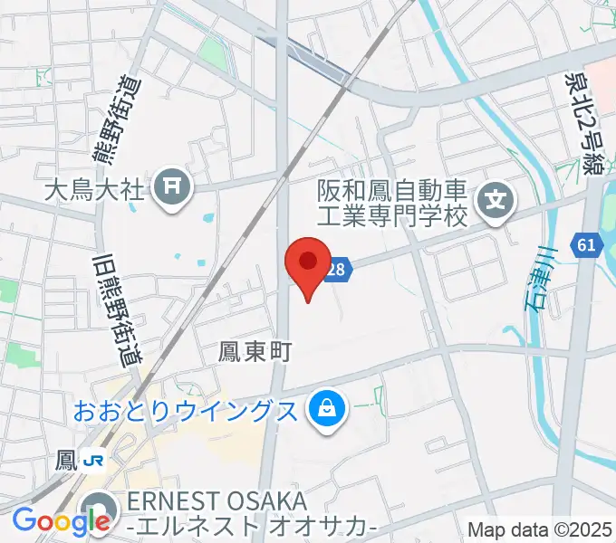 堺市西文化会館ウェスティの地図