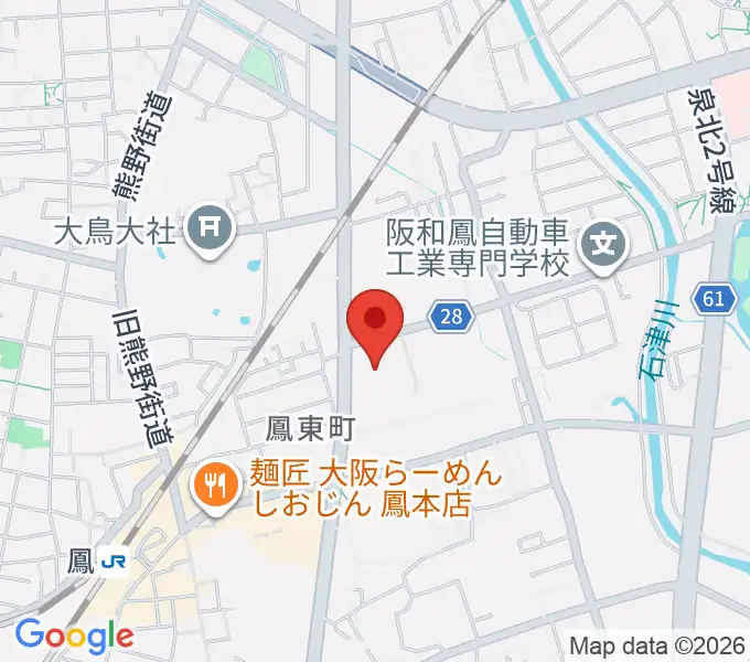 堺市西文化会館ウェスティの地図
