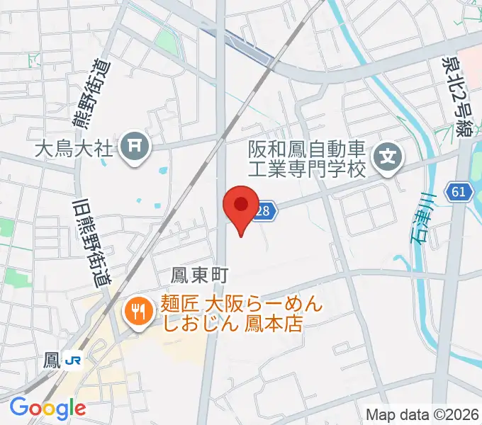 堺市西文化会館ウェスティの地図