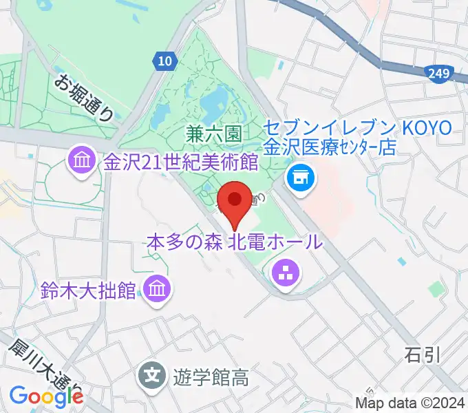 石川県立能楽堂の地図