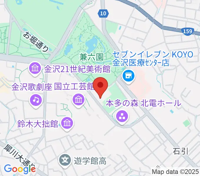 石川県立能楽堂の地図