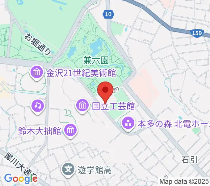 石川県立能楽堂の地図