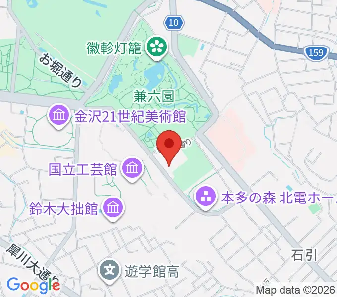 石川県立能楽堂の地図